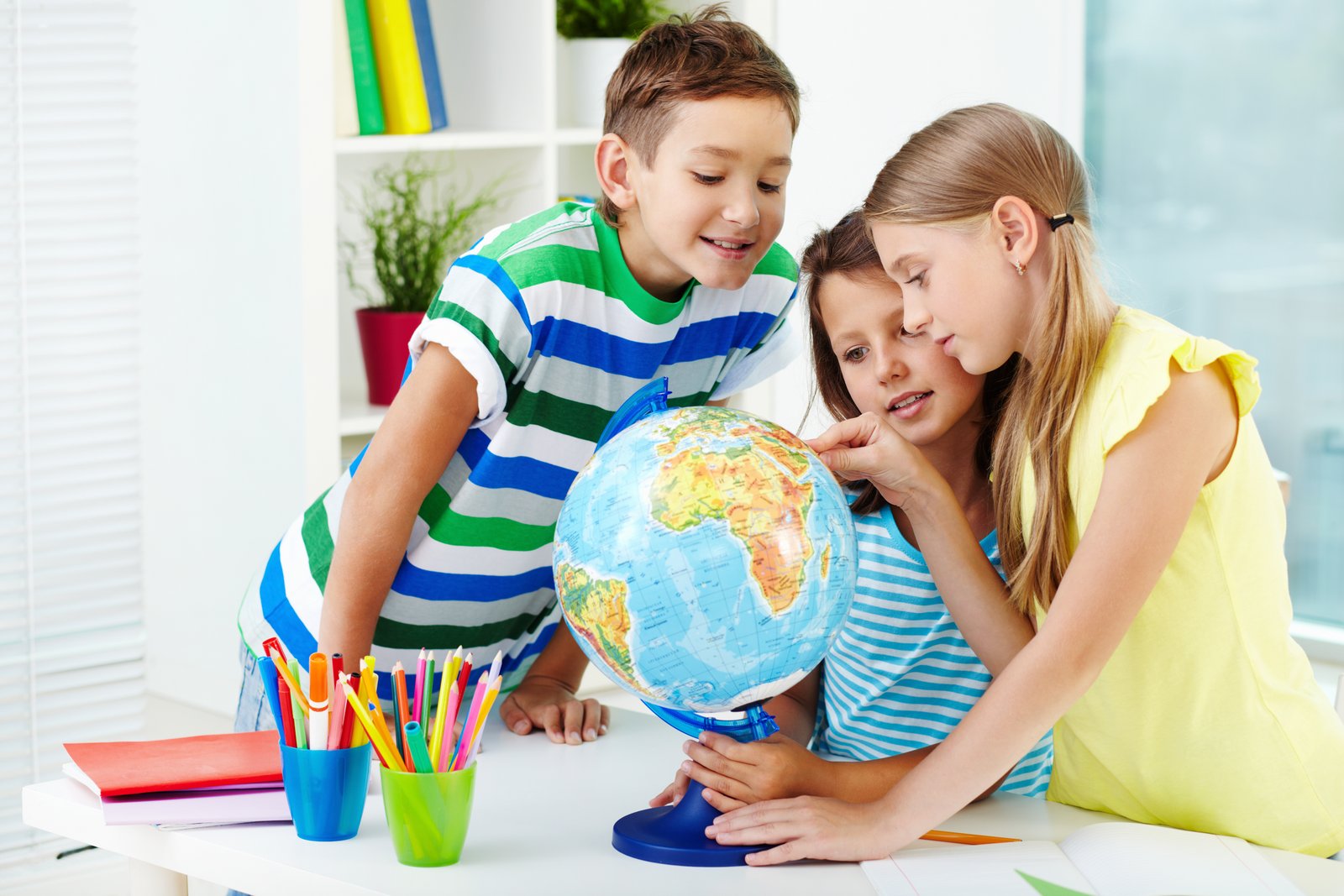 Student focused on learning